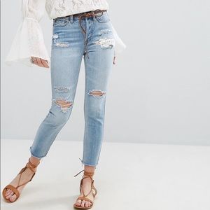 Free People Lacey Stilt Distressed Jeans